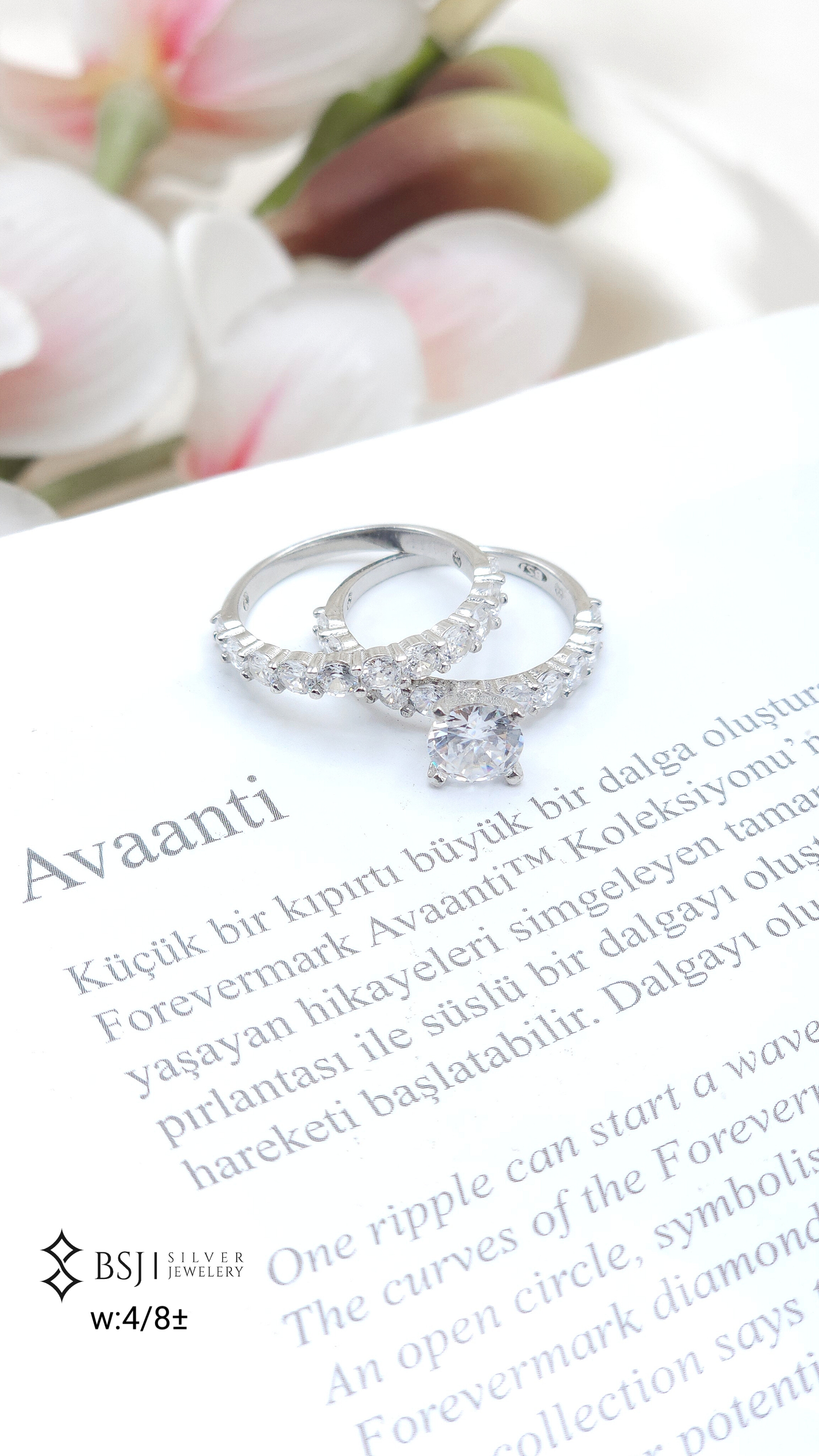 حلقه پشت حلقه نقره کد ۱۴